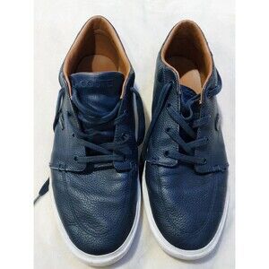 Lacoste Men’s Bayliss Leather Sneakers Navy Blue Size 10.5 Premium Casual Shoes